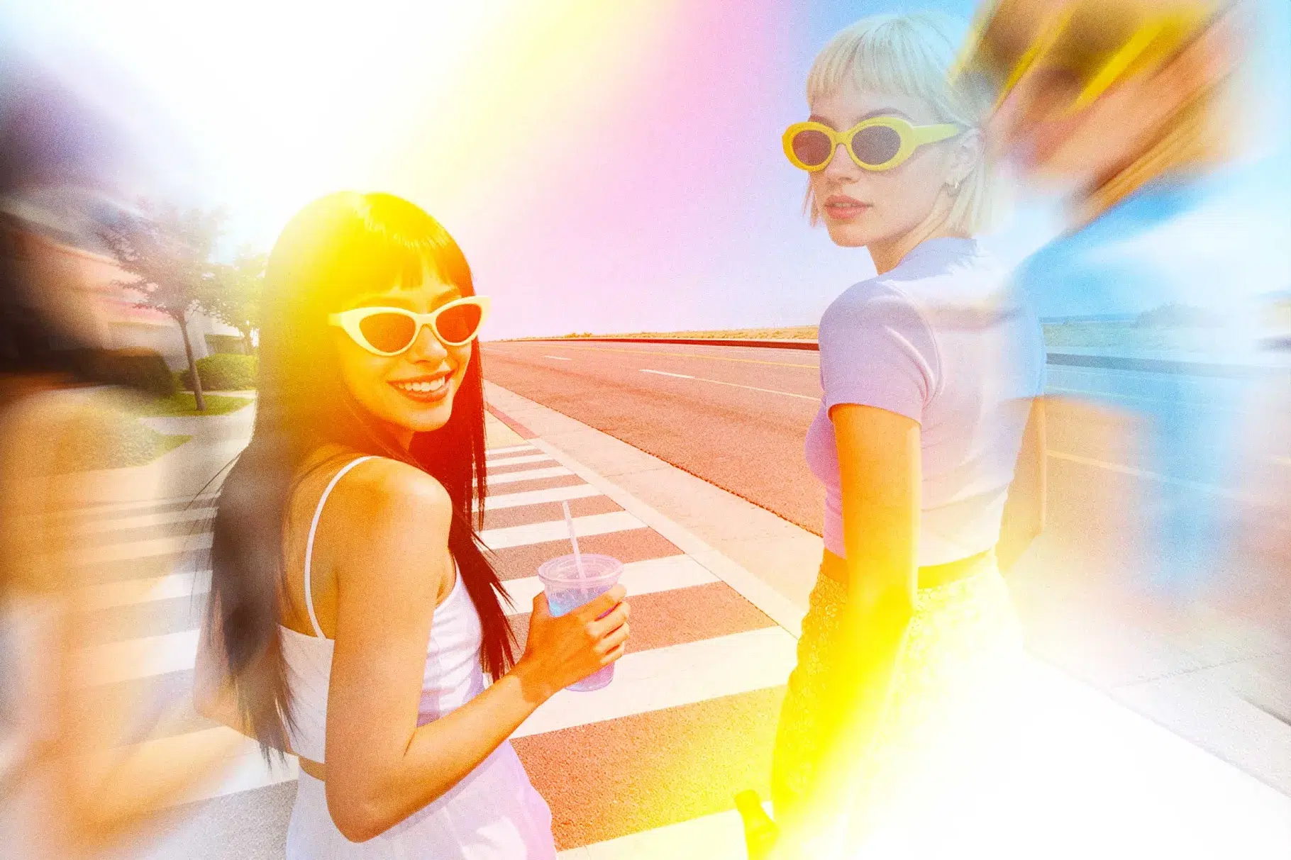 90's Prism Photo Effect