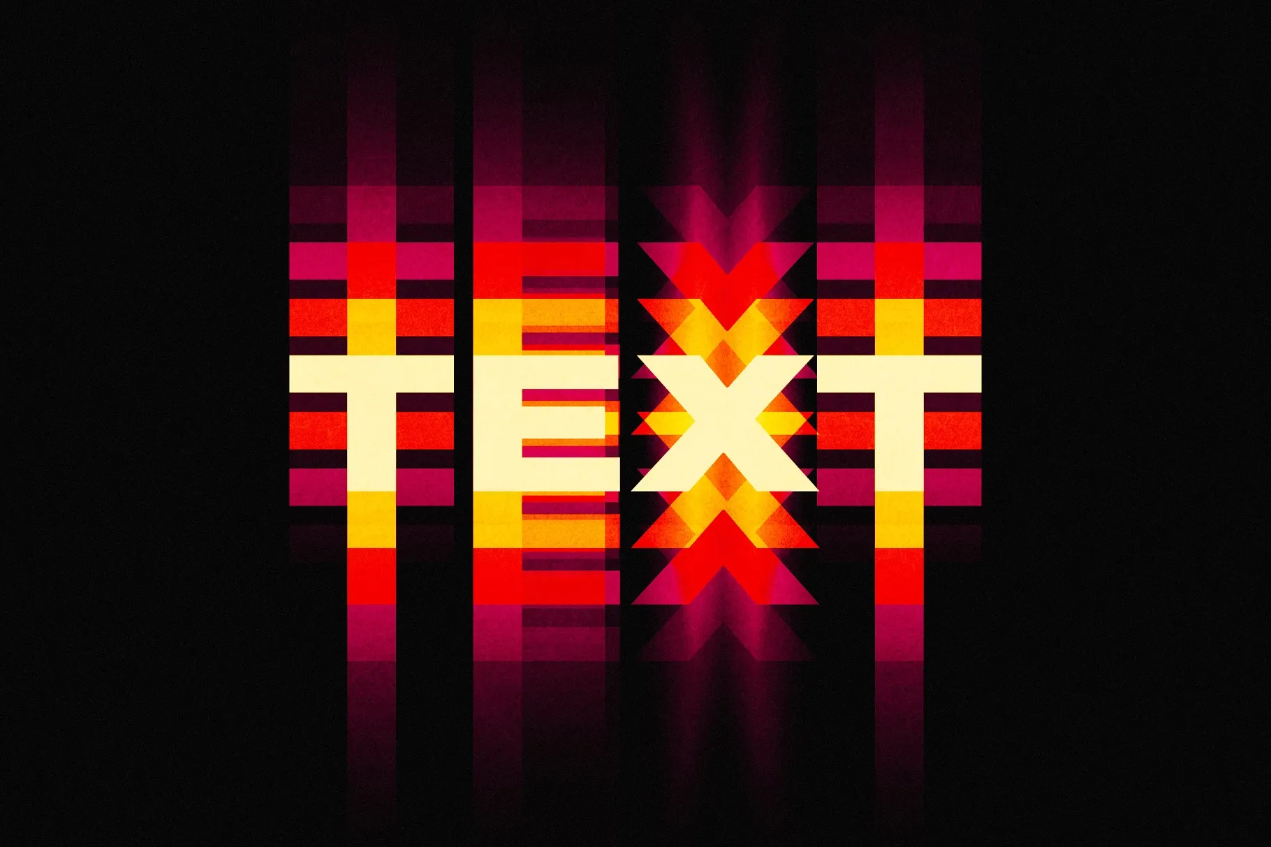 Prismatic Lines Text Effect 1