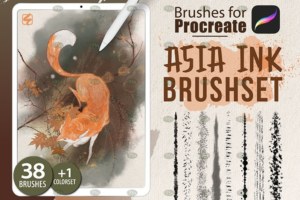 Asia Ink Brush Set Procreate
