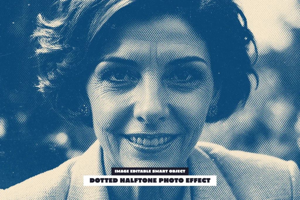 Dotted Halftone Photo Effect