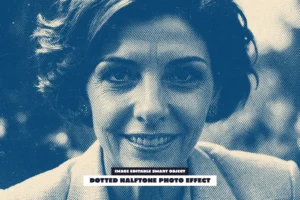 Dotted Halftone Photo Effect
