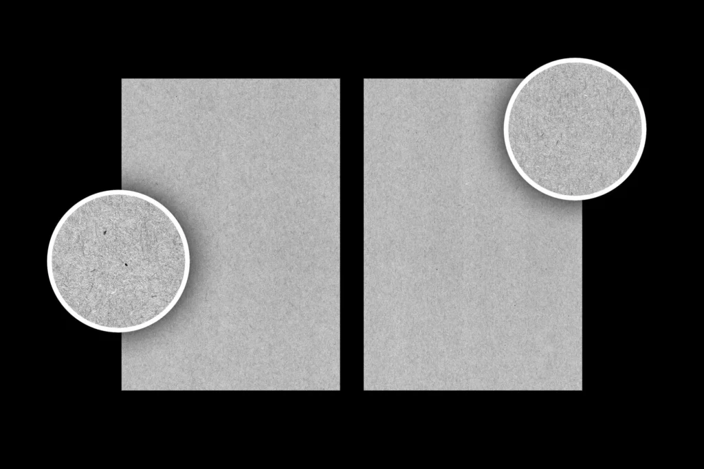Gray kraft papers
