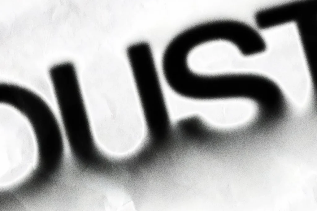 Haze blurred text effect