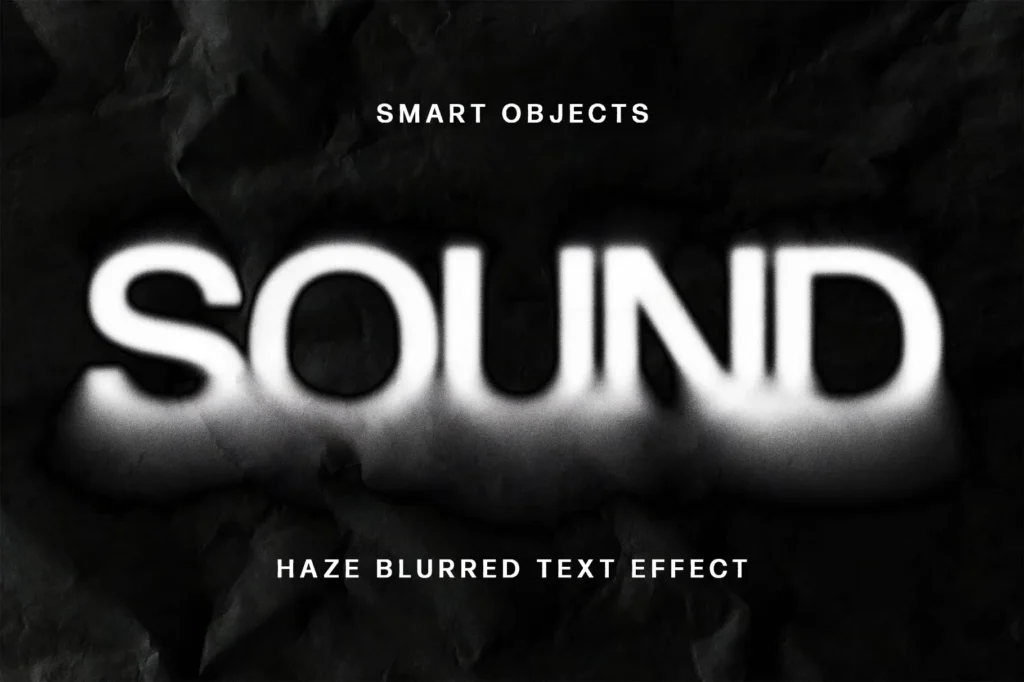 Haze Blurred Text Effect