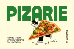 Pizarie Food Font