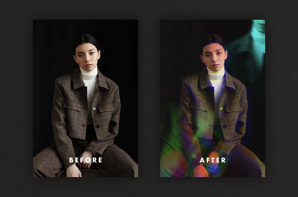 Prism Distortion Photo Effect